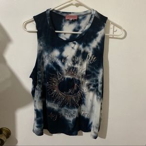 Ragdoll Tie dye Sun, Moon, and Stars Tank Top s.L